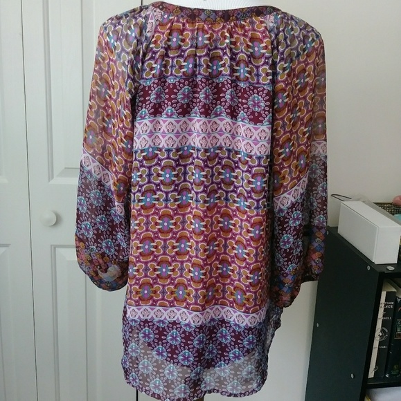 Roz & ALI 🌼 beautiful bohemian gypsy top - Picture 4 of 8